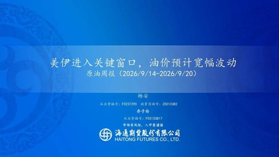 原油周报：美伊进入关键窗口，油价预计宽幅波动